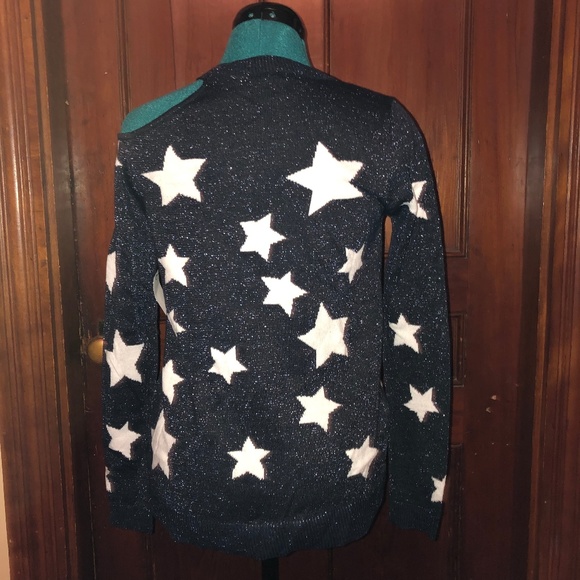 Sparkly Cut Out Shoulder Sweater - Picture 2 of 2